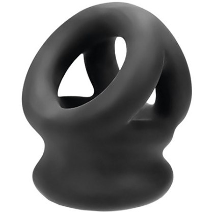 Tri-Squeeze Ballsling: Penis- und Hodenring, schwarz Tri-Squeeze Ballsling: Penis- und Hodenring, schwarz