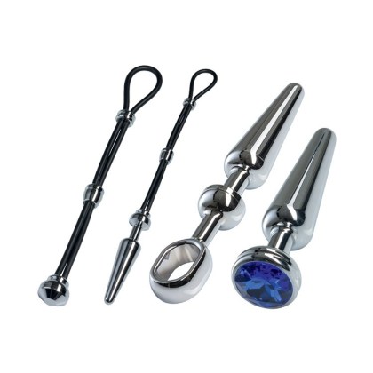 Malesation Alu Cock-Grip Set mittel, silber/blau Malesation Alu Cock-Grip Set mittel, silber/blau