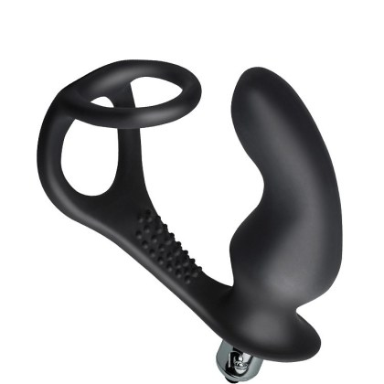 Rocks-Off RO-zen Pro: Vibroplug mit Penisring, schwarz Rocks-Off RO-zen Pro: Vibroplug mit Penisring, schwarz