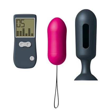 Dorcel Genius Secret Vibe: Vibro-Ei mit Analplug, pink/grau Dorcel Genius Secret Vibe: Vibro-Ei mit Analplug, pink/grau