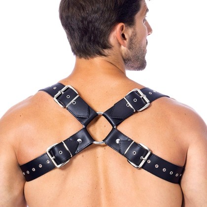 Leder-Harness, schwarz (One Size) Leder-Harness, schwarz (One Size)