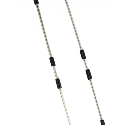 Metall-Nippelklemmen: Stäbchen, silber Metall-Nippelklemmen: Stäbchen, silber