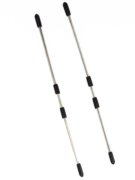 Metall-Nippelklemmen: Stäbchen, silber