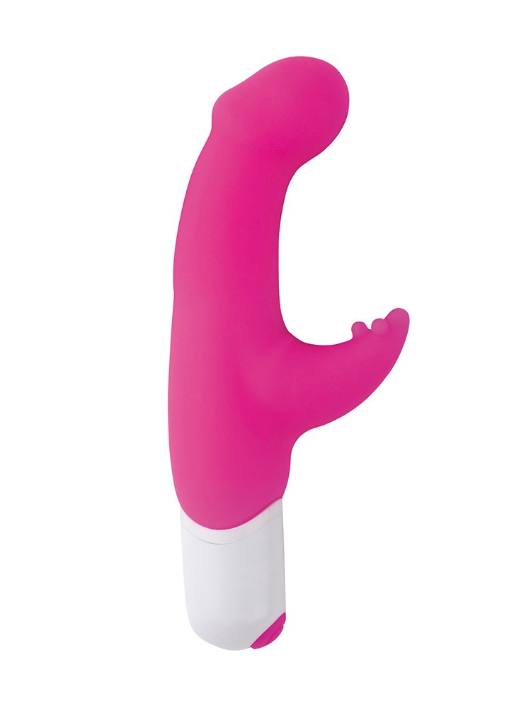 Love to Love Captain Charm: Bunny-/G-Punkt-Vibrator, pink/weiß