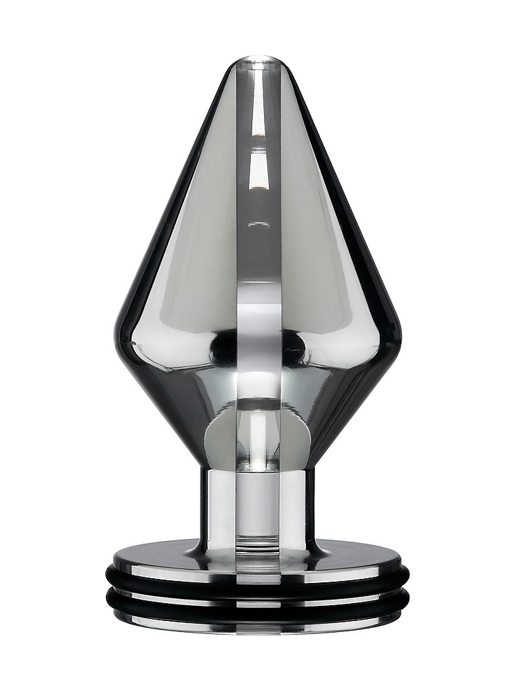 ElectraStim Maxi: Elektro-Analplug, silber/schwarz