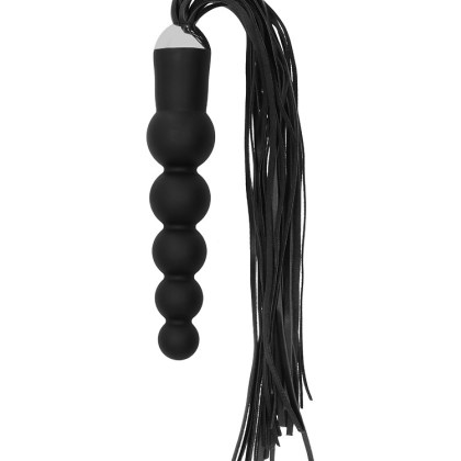 Ouch! Whip with Curved Dildo: Peitsche mit Dildogriff, schwarz Ouch! Whip with Curved Dildo: Peitsche mit Dildogriff, schwarz