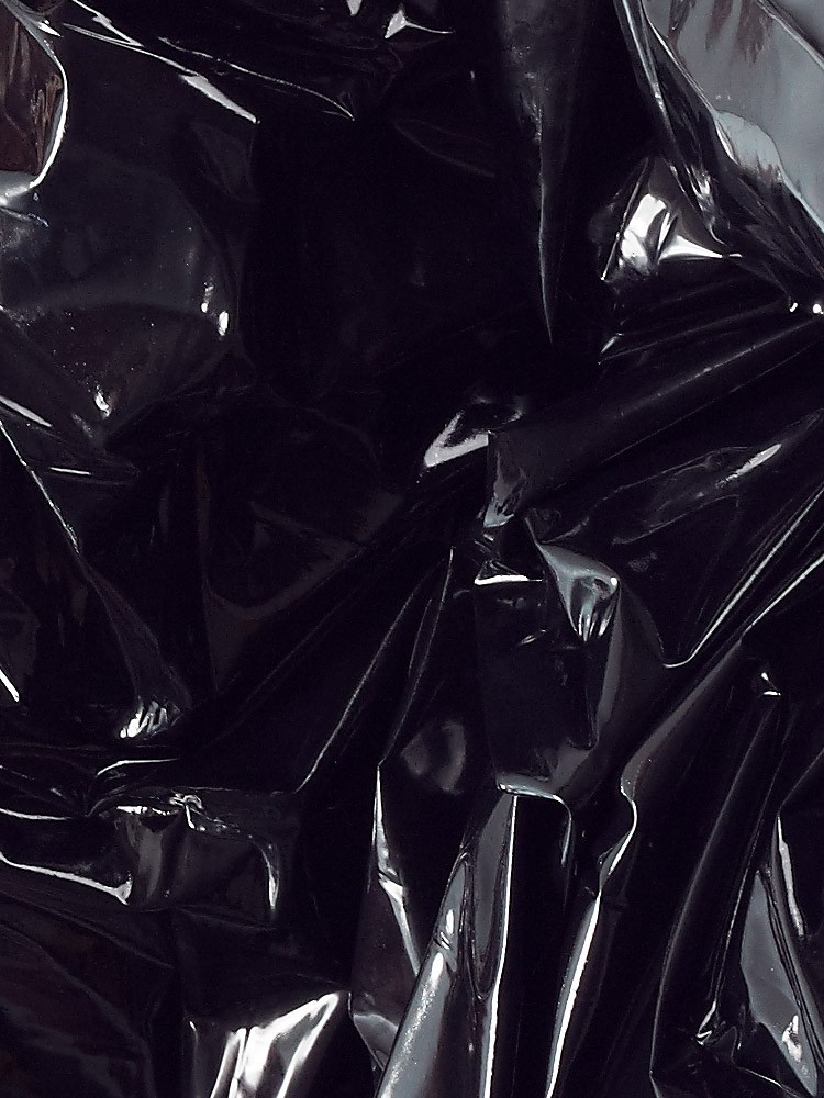 Lack Orgy-Spannbettlaken, schwarz 160x200cm