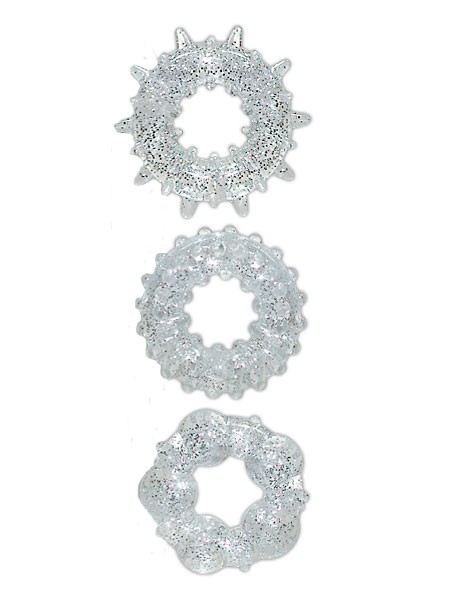 Stardust: Penisringe-Set, transparent