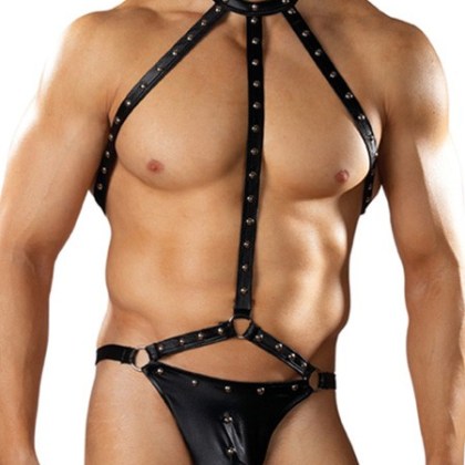 Male Power Fetish: Gladiator Stringbody, schwarz (L/XL) Male Power Fetish: Gladiator Stringbody, schwarz (L/XL)