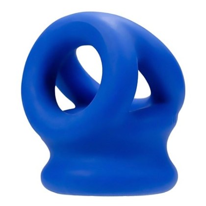 Tri-Squeeze Ballsling: Penis- und Hodenring, blau Tri-Squeeze Ballsling: Penis- und Hodenring, blau