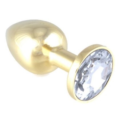 Buttplug mit klarem Kristall (140g) Buttplug mit klarem Kristall (140g)