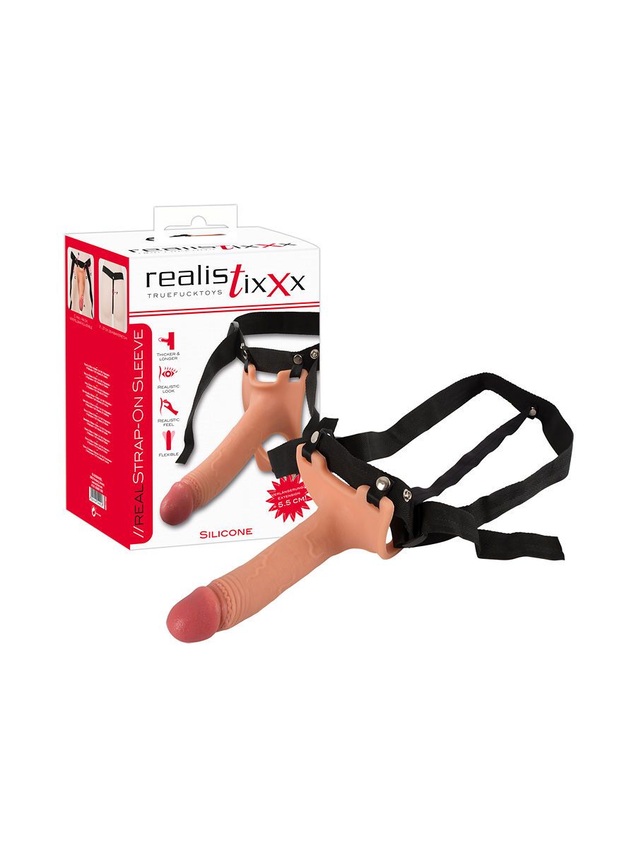 Realistixxx Strap-On Sleeve, haut/schwarz