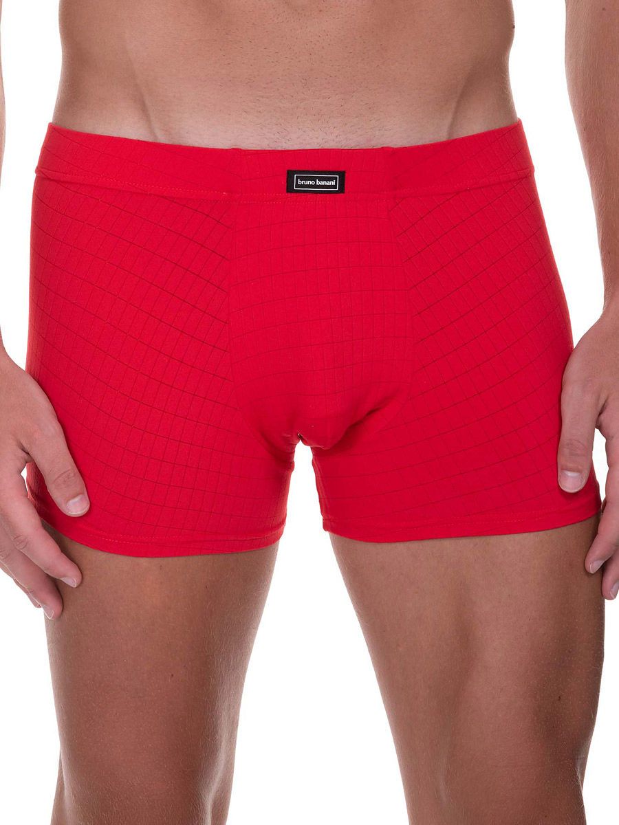 Bruno Banani Check Line 2.0: Short, rot (XXL)