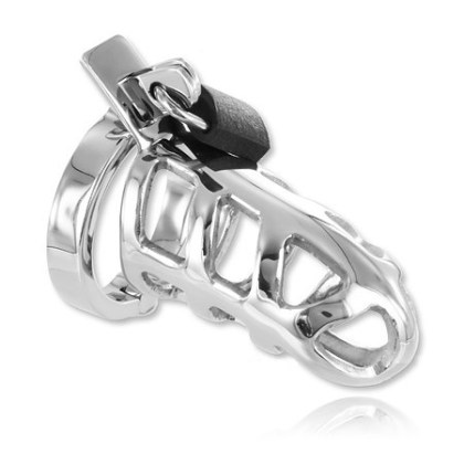 Brutal Stainless Steel Chastity Cage: Peniskäfig, silber Brutal Stainless Steel Chastity Cage: Peniskäfig, silber