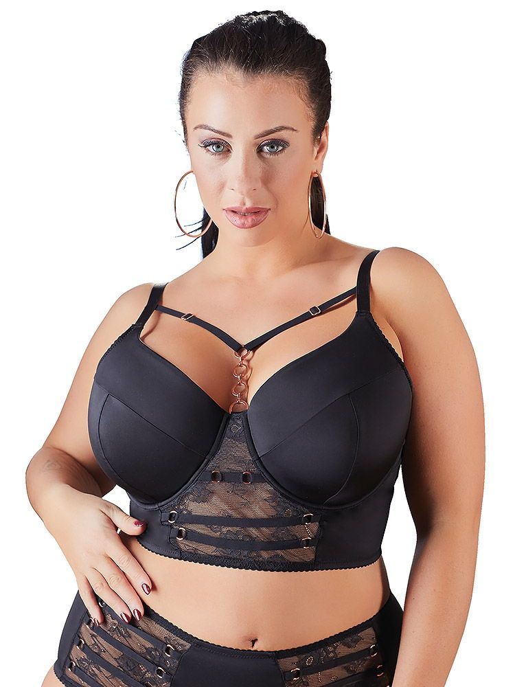 Longline-BH, schwarz/roségold (85 F)