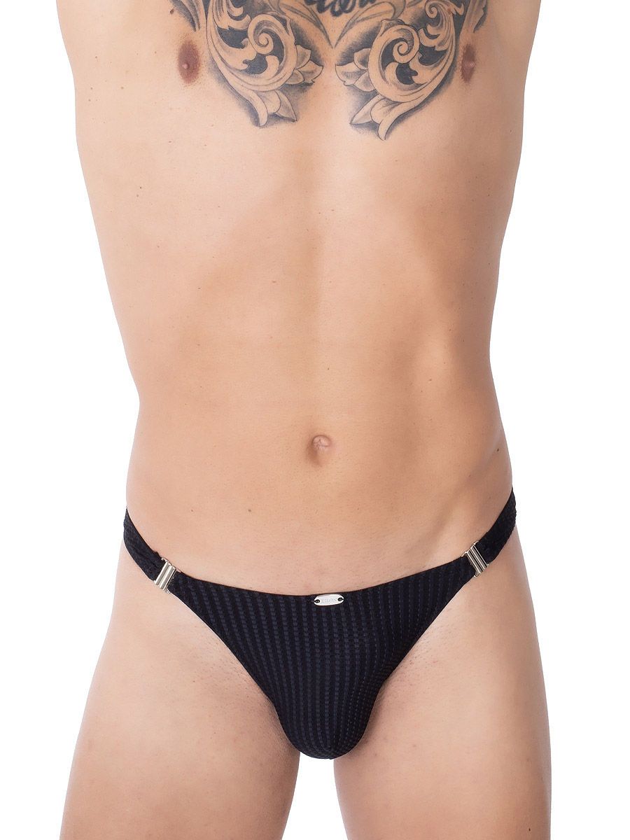 Eros Veneziani Nero: Click-String, schwarz (S/M)