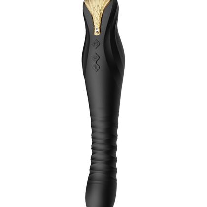 Zalo King Vibrating Thruster: Stoßender Vibrator, schwarz Zalo King Vibrating Thruster: Stoßender Vibrator, schwarz