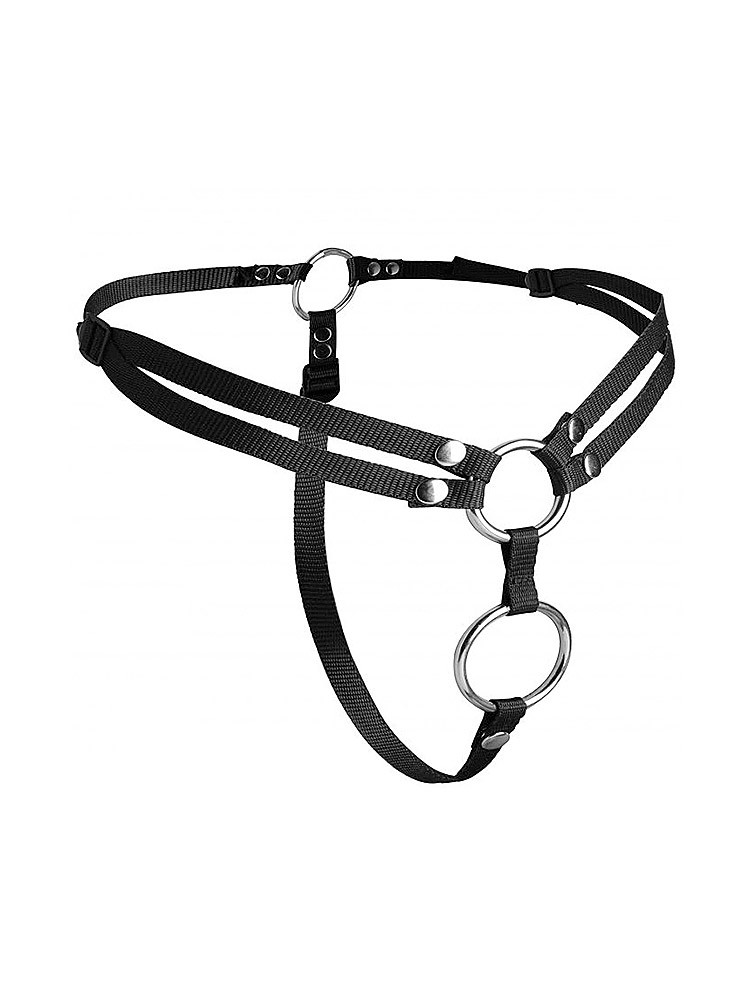 Strap U Unity: Strap-On Harness für 2 Dildos, schwarz