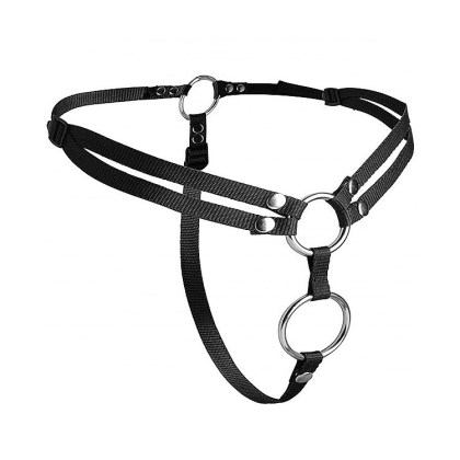 Strap U Unity: Strap-On Harness für 2 Dildos, schwarz Strap U Unity: Strap-On Harness für 2 Dildos, schwarz