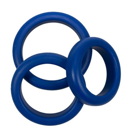 Blue Mate: Penisringe-Set, blau Blue Mate: Penisringe-Set, blau