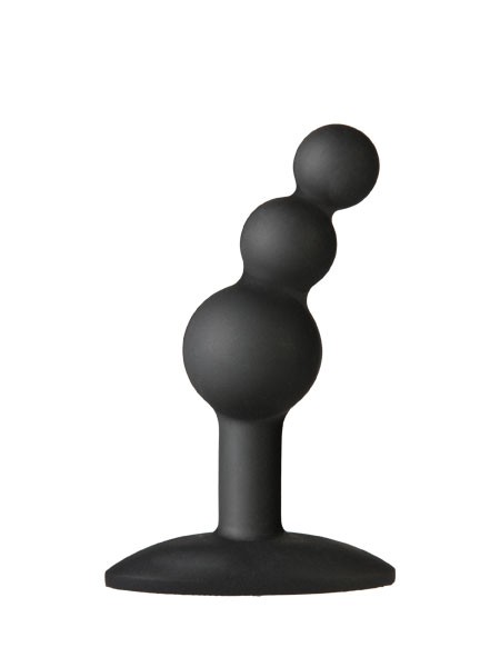 The Minis Bubble Medium: Analplug, schwarz