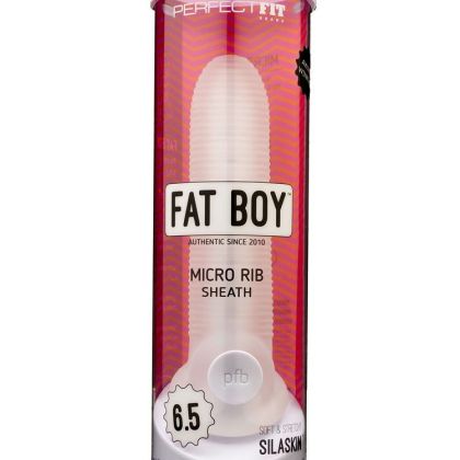 Perfect Fit Fat Boy Micro Rib Sheath 6.5: Penishülle, transparent Perfect Fit Fat Boy Micro Rib Sheath 6.5: Penishülle, transparent