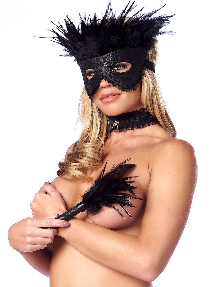 Softbondage BDSM-Set, schwarz