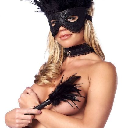 Softbondage BDSM-Set, schwarz Softbondage BDSM-Set, schwarz