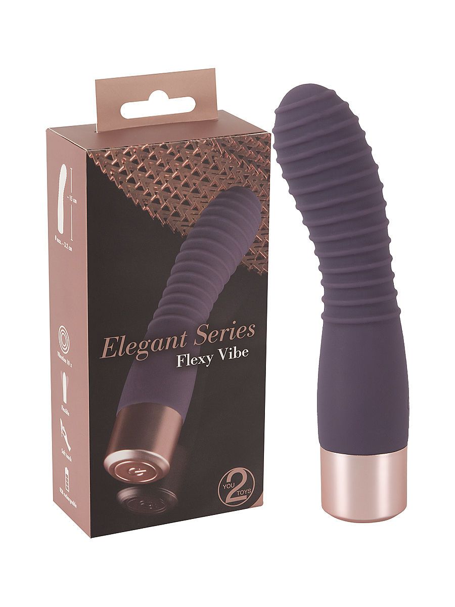 Elegant Series Flexy Vibe: Minivibrator, dunkel-lila