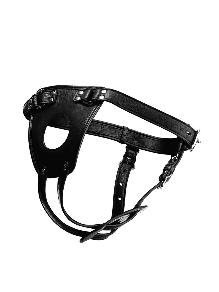 Master Series Ass Holster: Herren-Harness für Analplug, schwarz