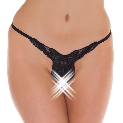 Ouvert-Ministring: Butterfly, schwarz (One Size) Ouvert-Ministring: Butterfly, schwarz (One Size)