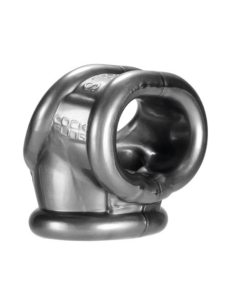 Cocksling: Penis- und Hodenring, silber