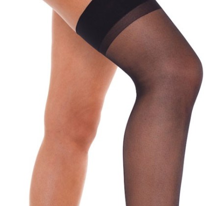 Strapsstrümpfe, schwarz (One Size) Strapsstrümpfe, schwarz (One Size)