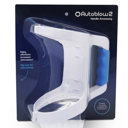 Easy Grip Handle: Griff für Autoblow 2 Masturbator, weiß/blau Easy Grip Handle: Griff für Autoblow 2 Masturbator, weiß/blau