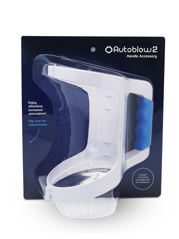 Easy Grip Handle: Griff für Autoblow 2 Masturbator, weiß/blau