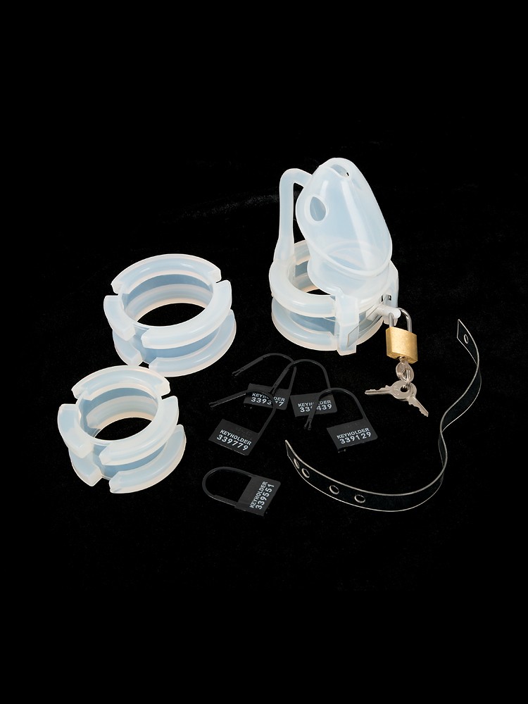 Peniskäfig im 15-teiligen Set, transparent