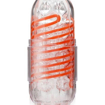 Tenga Spinner 02 Hexa: Masturbator, transparent/orange Tenga Spinner 02 Hexa: Masturbator, transparent/orange