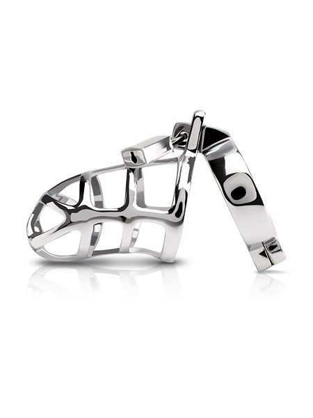 Metal Wörx Cock Cage: Keuschheitskäfig, silber