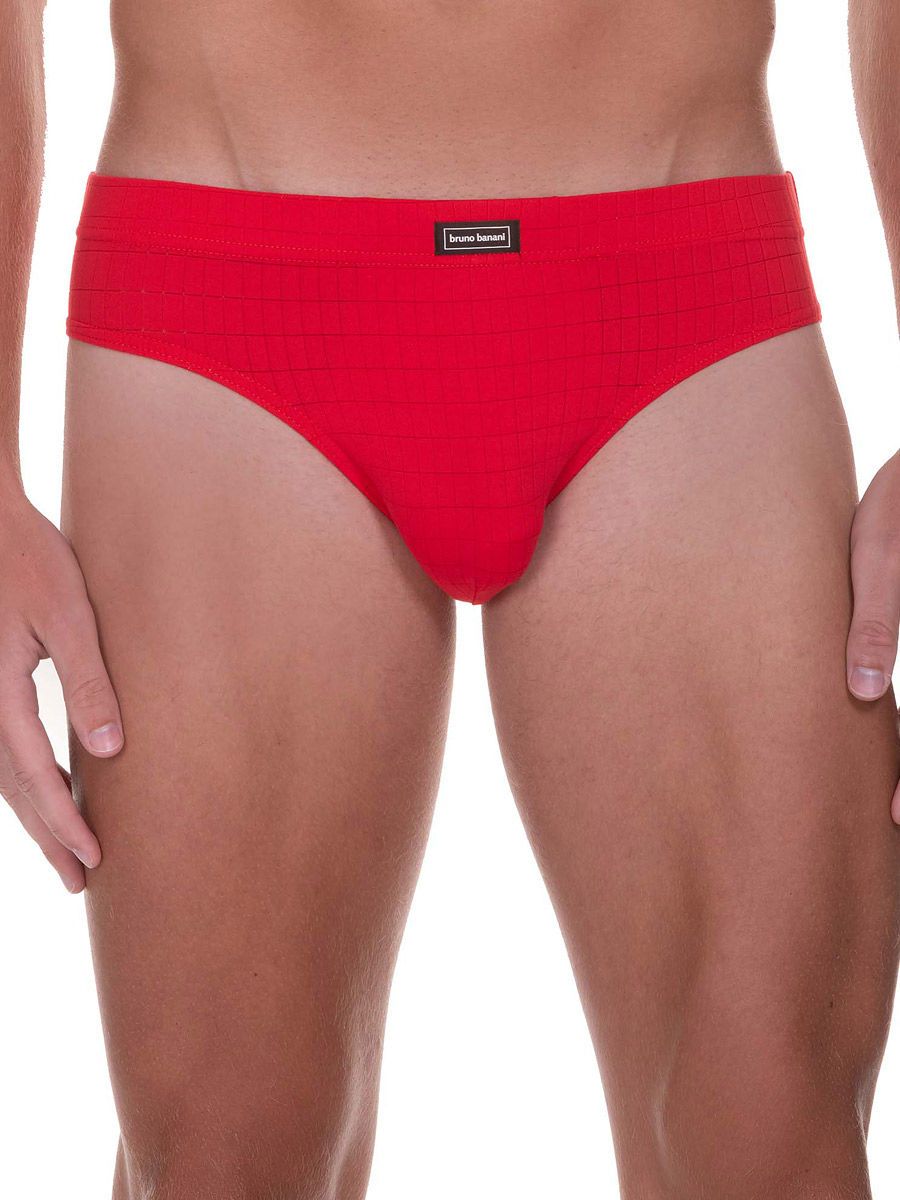 Bruno Banani Check Line 2.0: Sportbrief, rot (M)