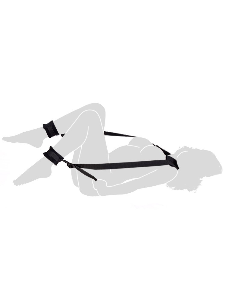 Soft Enhancer Set: Körperfessel mit Fußfesseln, schwarz
