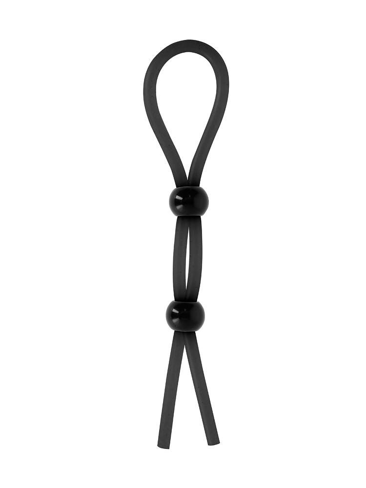 Double Ring Booster: Penisschlaufe, schwarz