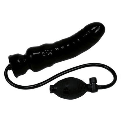 Pump-Dildo mit Ballpumpe, schwarz Pump-Dildo mit Ballpumpe, schwarz