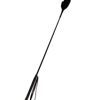 Gerte mit Leder-Handspitze, schwarz Gerte mit Leder-Handspitze, schwarz