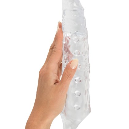 Crystal Skin: Penishülle mit Hodenring, transparent Crystal Skin: Penishülle mit Hodenring, transparent