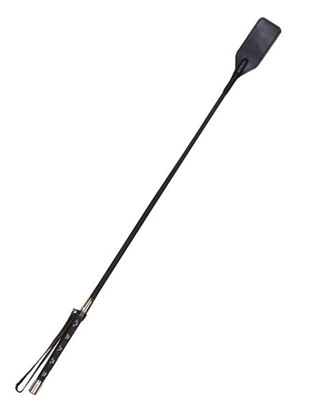 Leder-Gerte, schwarz