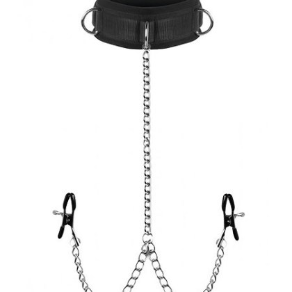 Master Series Submission Collar and Nipple Clamp Union: Halsfessel mit Nippel... Master Series Submission Collar and Nipple Clamp Union: Halsfessel mit Nippel...