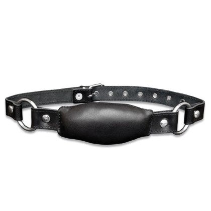 Xx-DreamsToys: Leder-Knebel, schwarz Xx-DreamsToys: Leder-Knebel, schwarz