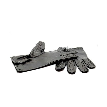 Black Label Vampire Gloves: Leder-Dornen-Handschuhe, schwarz Black Label Vampire Gloves: Leder-Dornen-Handschuhe, schwarz