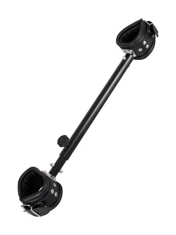 Leder-Spreizstange, schwarz