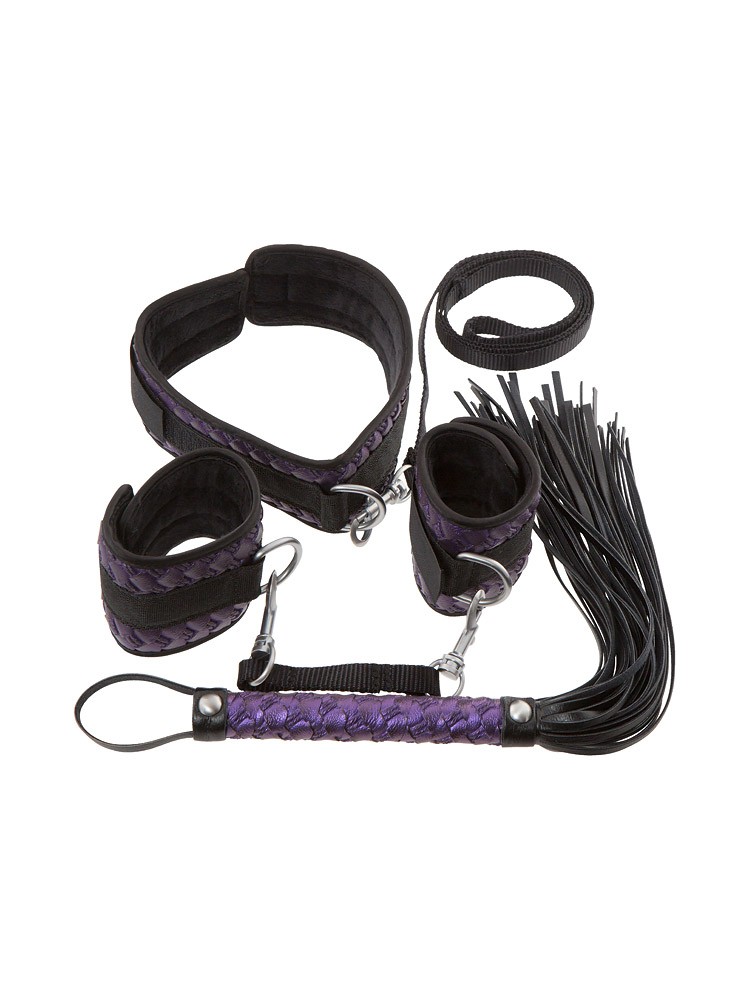 Bad Kitty Fessel-Set, lila/schwarz